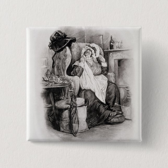 Fru Gamp, från 'Charles Dickens: Ett skvaller om Knapp (Framsida)