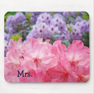 Fru. gåvor Bröllop Rosa Rhododendrons Musmatta