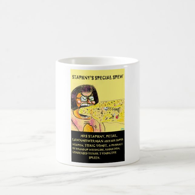 Fru Gräsklipparmans giftiga kräkningar Kaffemugg (Center)