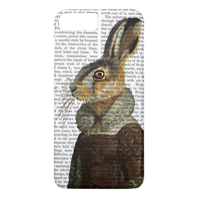Fru Hare Porträtt Case-Mate iPhone Skal (Baksida)