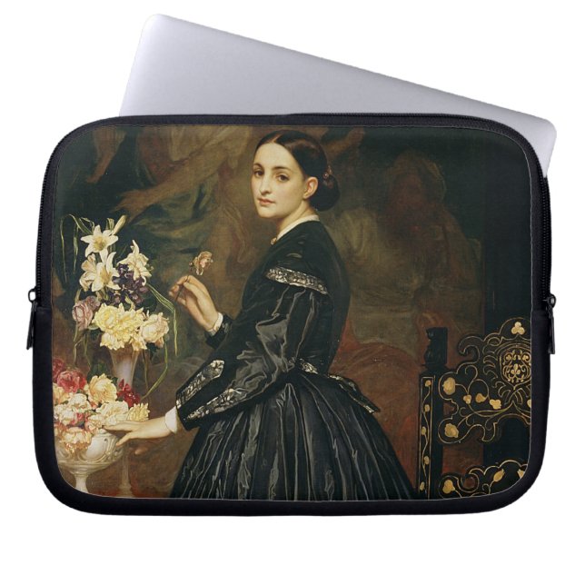 Fru James Guthrie, c.1864-5 (olja på kanfas) Laptop Sleeve (Framsidan)