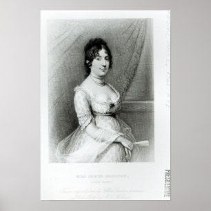 Fru James Madison, Dolley Payne, c.1804-55 Poster