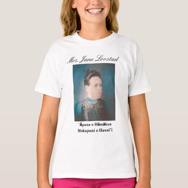 Fru Jane Lovstad skjorta T-shirt (Framsida)