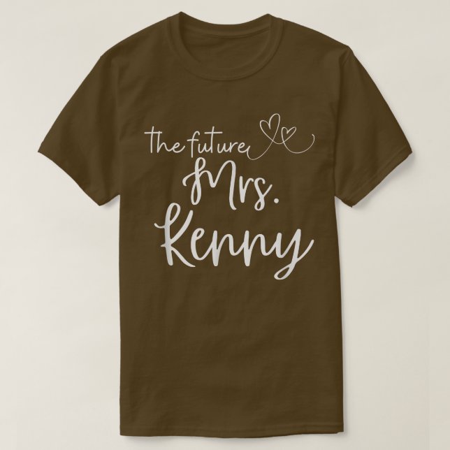 Fru Kenny i framtiden Snart brud Engagerad Fru T Shirt (Design framsida)
