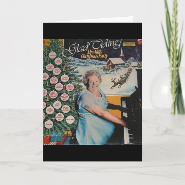 Fru mal julkortet helgkort (Framsida)