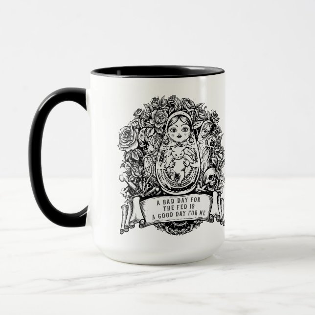Fru Maltby Matryoshka  Mugg (Vänster)