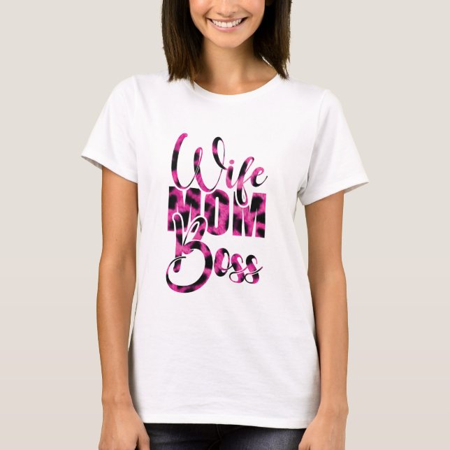 Fru Mamma Chef - Mors dag T Shirt (Framsida)
