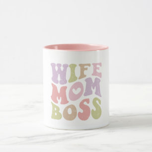 Fru Mamma Chef Retro Manus Groovy Mors dag Mugg