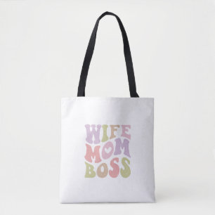 Fru Mamma Chef Retro Manus Groovy Mors dag  Tygkasse