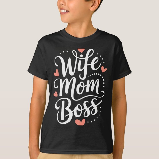 Fru mamma chef roliga mors dag  t shirt (Framsida)