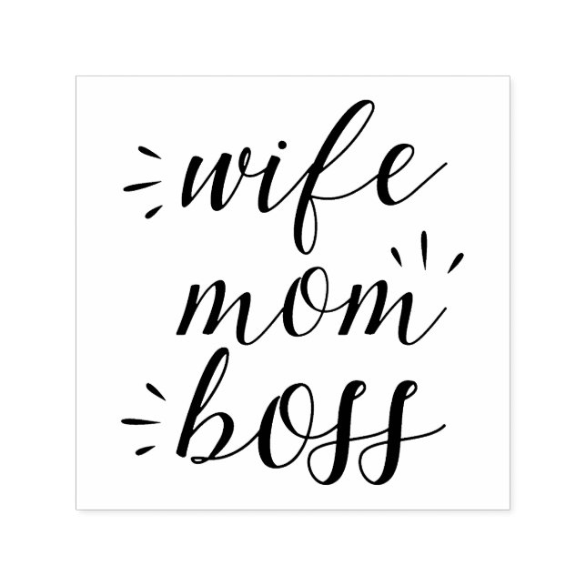 Fru Mamma Chef Självfärgande Stämpel (Design)