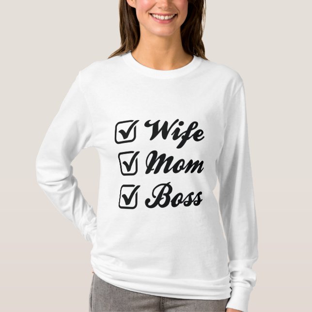 Fru Mamma Chef T Shirt (Framsida)