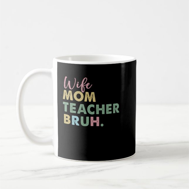 fru mamma, lärare bruh kaffemugg (Vänster)