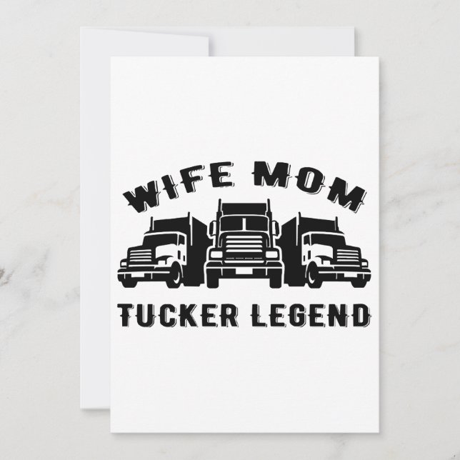 Fru Mamma Lastbillegend Kvot Inbjudningar (Framsida)