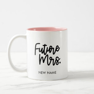Fru mugg", "fru mugg", "fru bröllop, fru kopp" Två-Tonad mugg