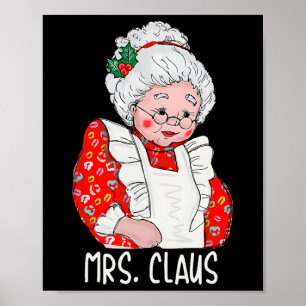 Fru och herr Jultomten Par, matchande jul Poster