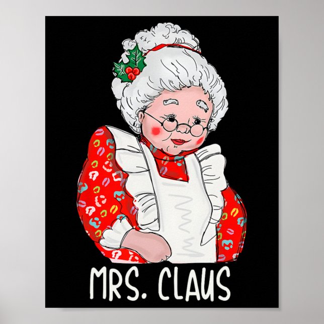 Fru och herr Jultomten Par, matchande jul Poster (Framsidan)