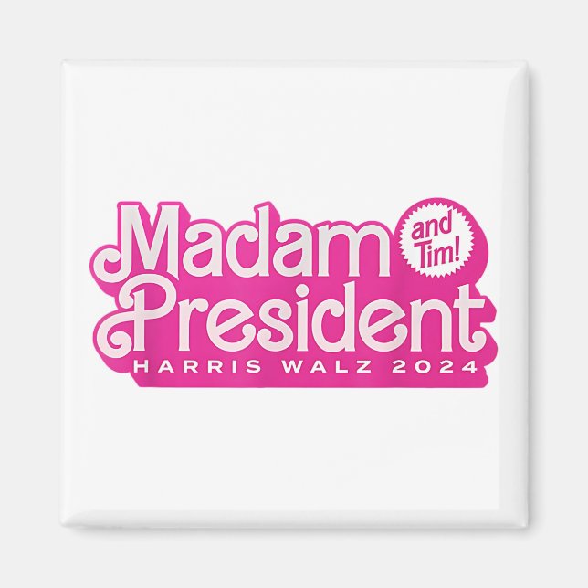 Fru ordförande | Harris Walz Magnet (Framsidan)
