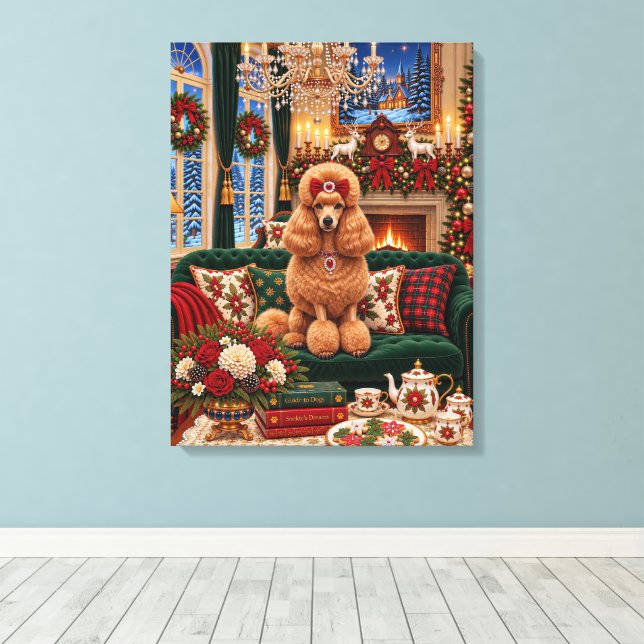 Fru Parkers  Parlor Holiday Canvastryck (Insitu (trägolv))