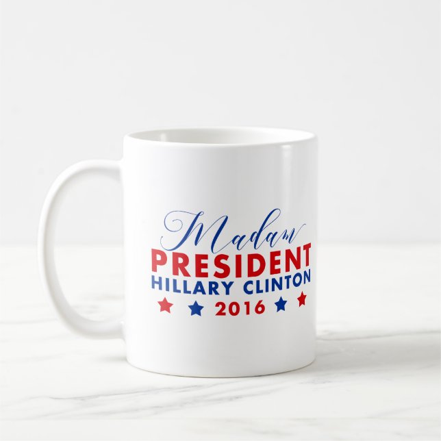 Fru president Hillary Clinton Kaffemugg (Vänster)