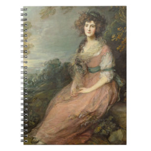 Fru Richard Brinsley Sheridan, 1785 - 87 Anteckningsbok Med Spiral