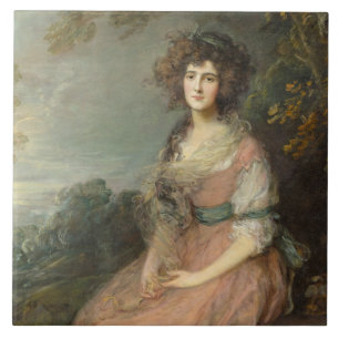 Fru Richard Brinsley Sheridan, 1785 - 87 Kakelplatta