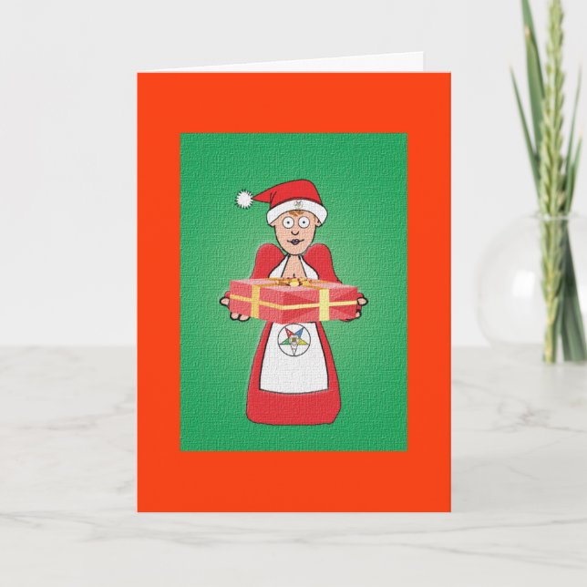 Fru Santa OES Helgkort (Framsida)