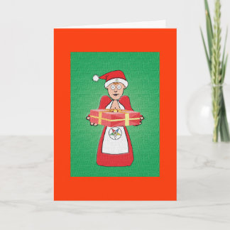 Fru Santa OES Helgkort