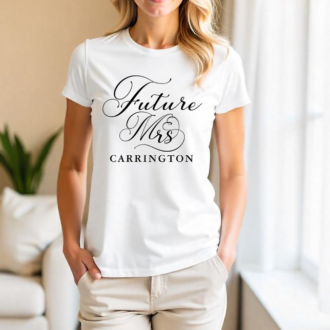 Fru Shirt i framtiden – T-shirt med egen text för  (Future Mrs Tee)
