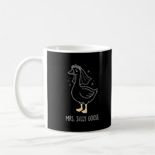 Fru Silly Goose Lekfull Brud Humor Bröllop Kaffemugg
