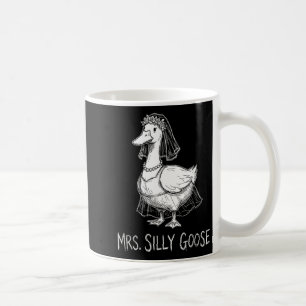 Fru Silly Goose Roliga Bröllopsklänning Förlovning Kaffemugg