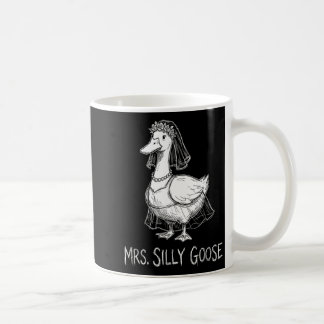 Fru Silly Goose Roliga Bröllopsklänning Förlovning Kaffemugg