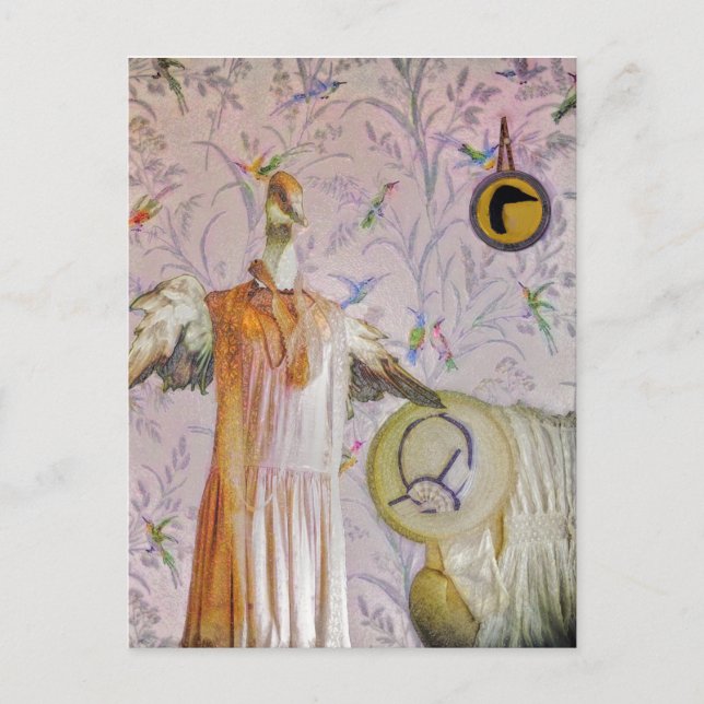 Fru Smew's Porträtt Vykort (Framsida)