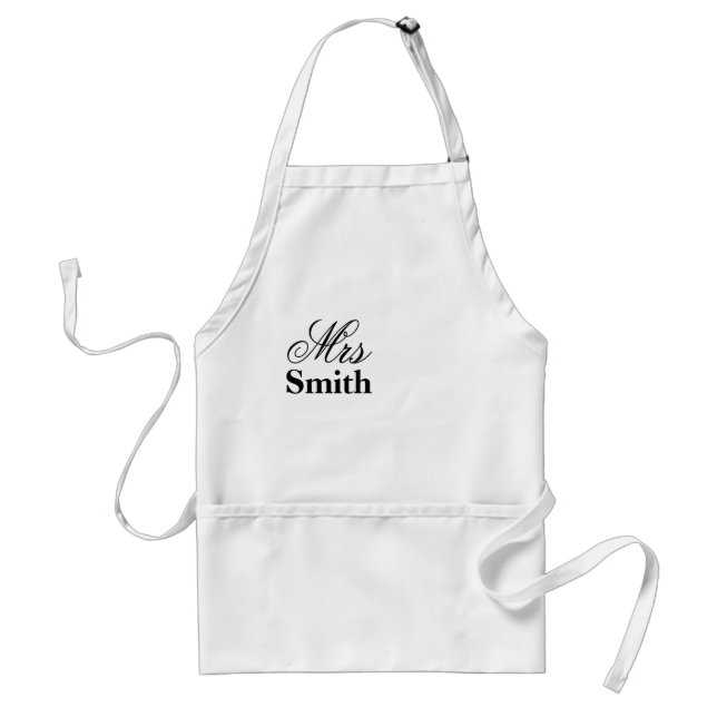 Fru Smith Personligt Namn Förkläde (Framsidan)