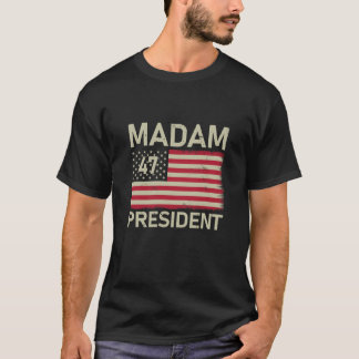Fru talman! 47 US Flagga Kamala Harris 2024 T Shirt