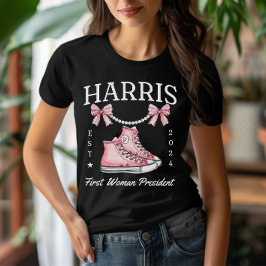 Fru talman Harris 2024 Sneakers and Pearls T Shirt