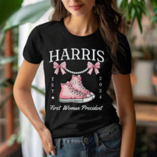 Fru talman Harris 2024 Sneakers and Pearls T Shirt