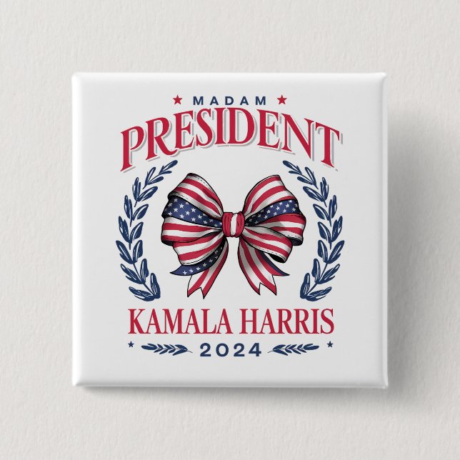 Fru talman Kamala Harris 2024 för folket Knapp (Framsida)