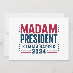 Fru talman! Kamala Harris 2024 Omröstningsresultat Inbjudningar
