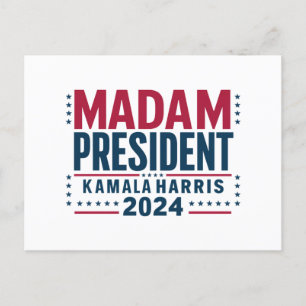 Fru talman! Kamala Harris 2024 Omröstningsresultat Vykort
