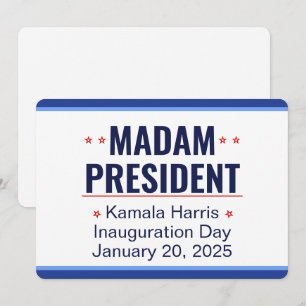 Fru talman Kamala Harris-installationen Inbjudningar
