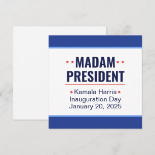 Fru talman Kamala Harris-installationen Inbjudningar