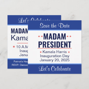 Fru talman Kamala Harris-installationen Spara Datumet