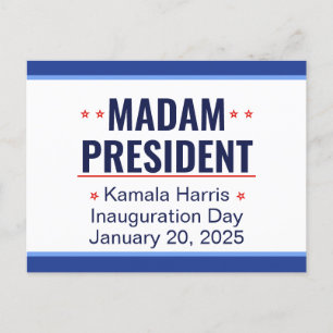 Fru talman Kamala Harris-installationen Vykort
