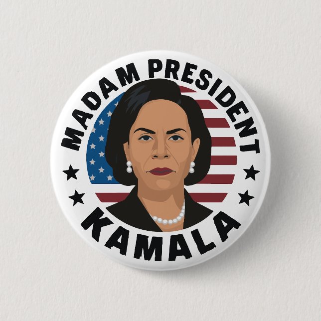 Fru talman Kamala Harris Knapp (Framsida)