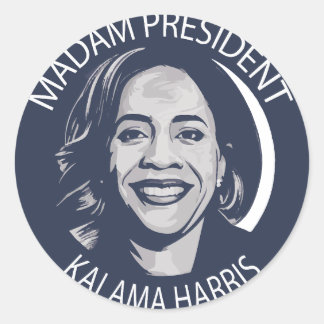 Fru talman Kamala Harris Runt Klistermärke