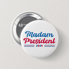 Fru talman Kamala Harris Typografiska val Knapp