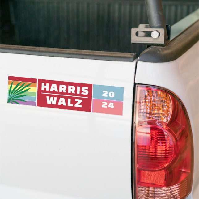 FRU TALMAN KAMALA HARRIS WALZ 2024 BILDEKAL (På lastbil)