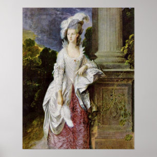 Fru Thomas Graham av Thomas Gainsborough Poster