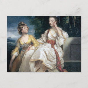 Fru Thrale och henne dotter Hester 1777-78 Vykort